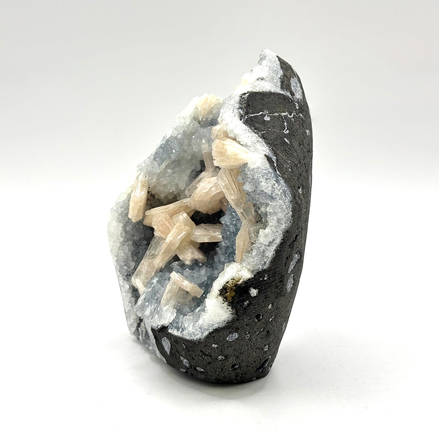 Natural Stilbite Chalcedony Mineral Specimen - Gem Avenue