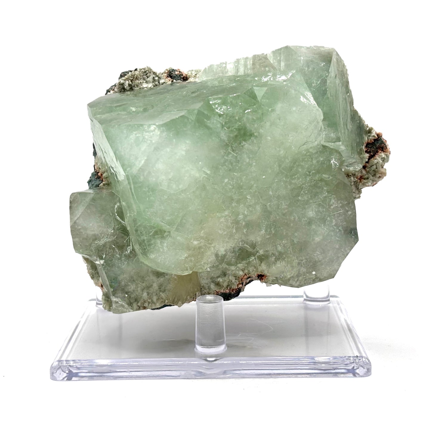 Natural Green Apophyllite Mineral Specimen Healing Crystal for Meditation, Energy Work & Home Decor Perfect for Collectors, Mineral Enthusiasts-RMI797