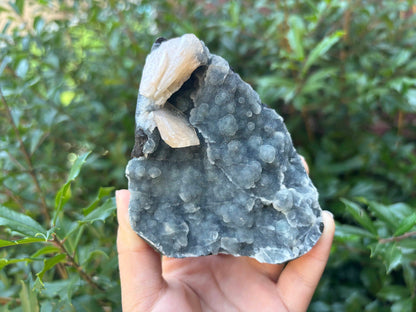 Natural Stilbite & Chalcedony Mineral Specimen Unique Healing Crystal Stone for Meditation, Energy Work, Collectors & Home Decor Display - RMI800