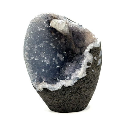 Natural Clear Stilbite & Chalcedony Mineral Specimen Rare Healing Crystal Stone with Unique Patterns for Meditation, Energy Work, Collectors & Home Decor Display - RMI801