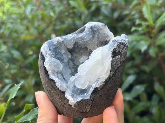 Natural Calcite & Chalcedony Mineral Specimen Rare Healing Crystal Stone with Unique Patterns for Meditation, Energy Work, Collectors & Home Decor Display - RMI803