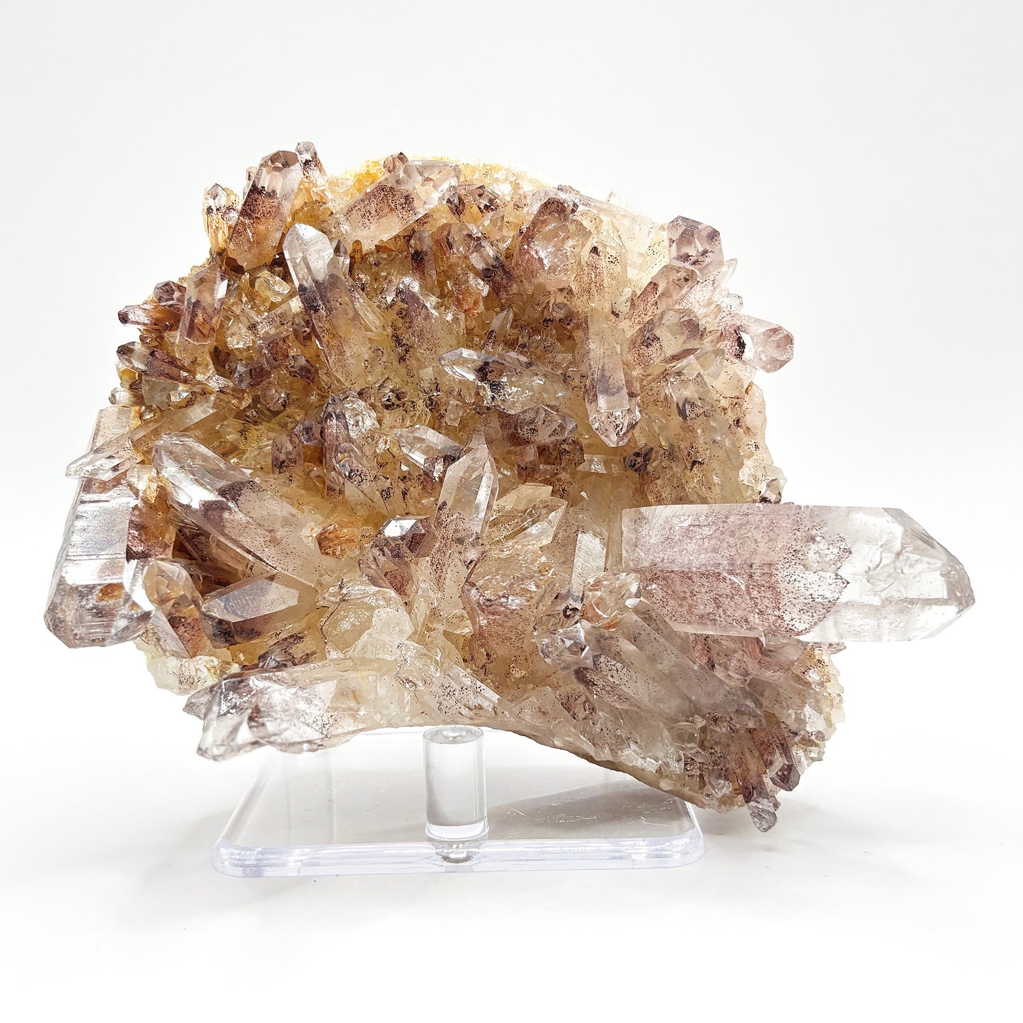 Natural Phantom Quartz Mineral Specimen Rare Healing Crystal Stone with Unique Inclusions for Meditation, Energy Work, Collectors & Home Decor Display - RMI807