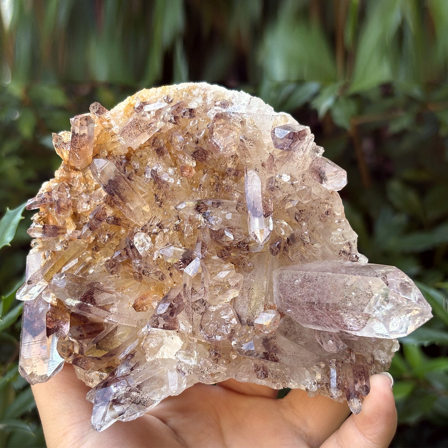Natural Phantom Quartz Mineral Specimen Rare Healing Crystal Stone with Unique Inclusions for Meditation, Energy Work, Collectors & Home Decor Display - RMI807