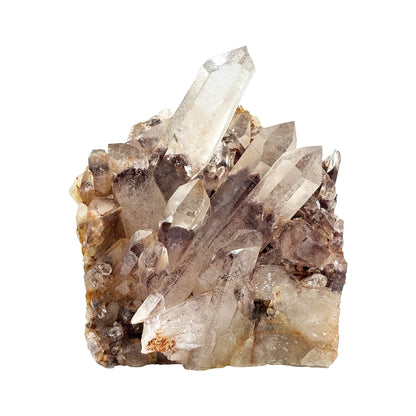 Natural Phantom Quartz Crystal Cluster Raw Mineral Specimen for Healing, Meditation, Energy Work & Home Dcor - RMI811