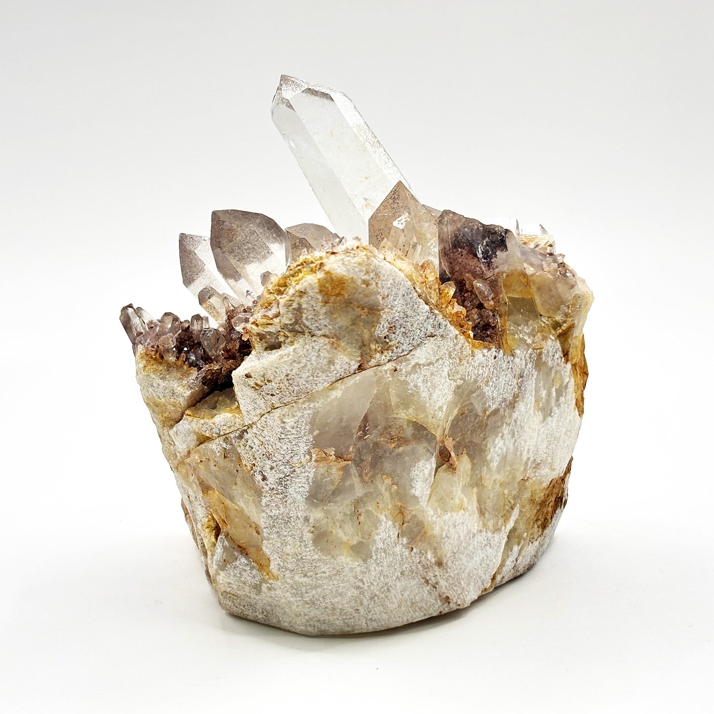 Natural Phantom Quartz Crystal Cluster Raw Mineral Specimen for Healing, Meditation, Energy Work & Home Dcor - RMI811