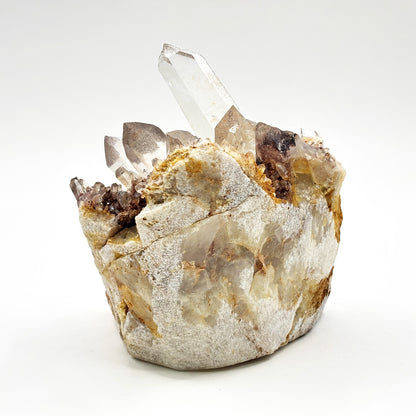 Natural Phantom Quartz Crystal Cluster Raw Mineral Specimen for Healing, Meditation, Energy Work & Home Dcor - RMI811