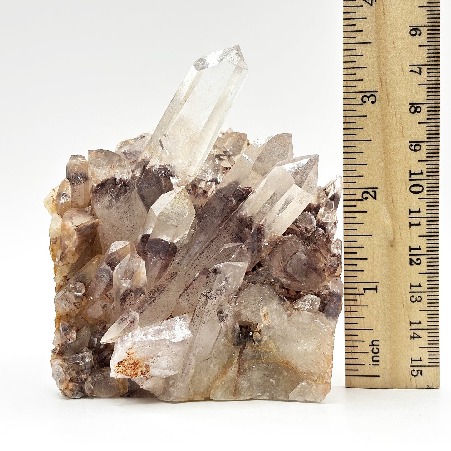 Natural Phantom Quartz Crystal Cluster Raw Mineral Specimen for Healing, Meditation, Energy Work & Home Dcor - RMI811