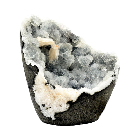 Natural Chalcedony with Stilbite Mineral Specimen - Gem Avenue