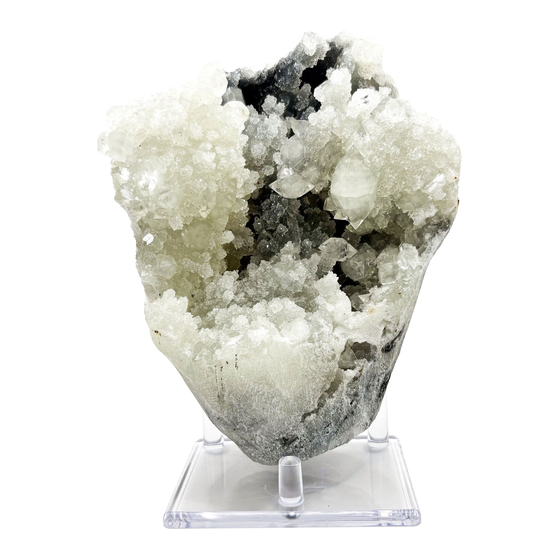 Natural Chalcedony & Apophyllite Mineral Specimen - Gem Avenue