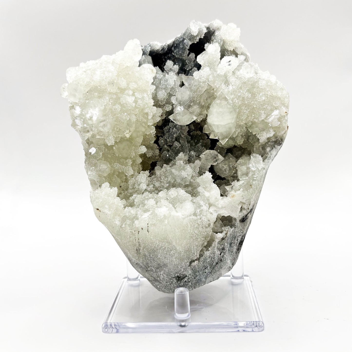 Natural Chalcedony & Apophyllite Mineral Specimen - Gem Avenue