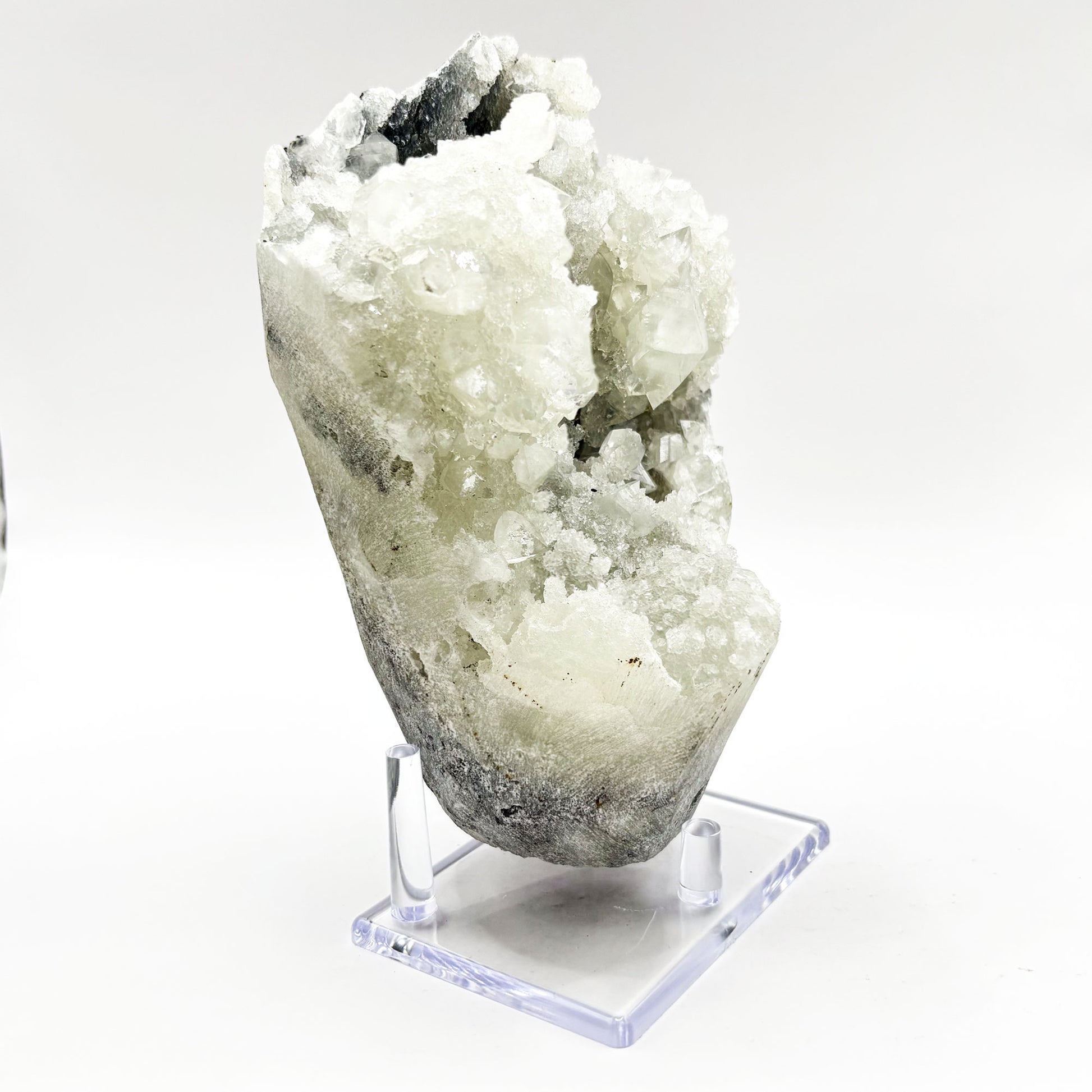 Natural Chalcedony & Apophyllite Mineral Specimen - Gem Avenue