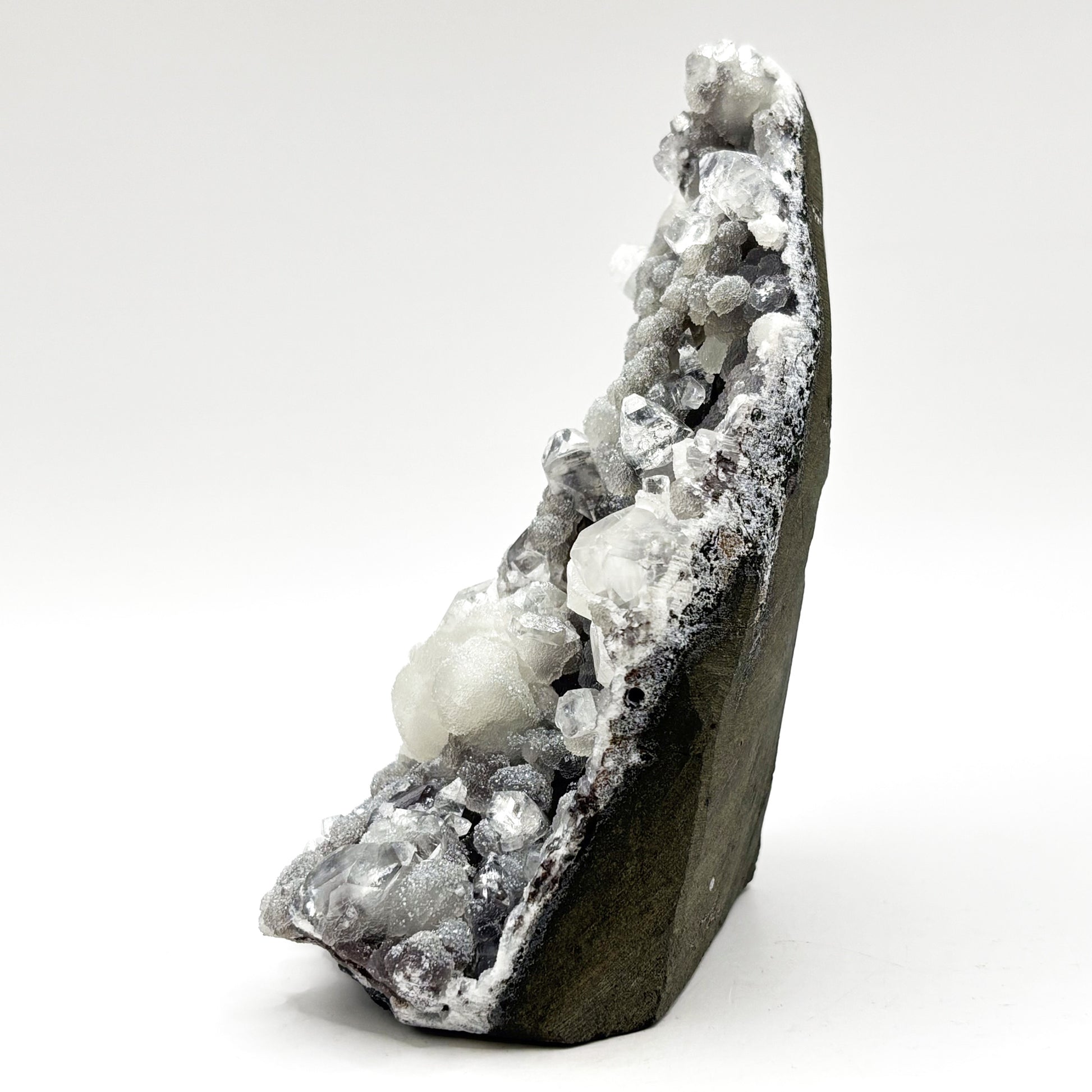 Natural Calcite, Chalcedony & Apophyllite Mineral Specimen - Gem Avenue