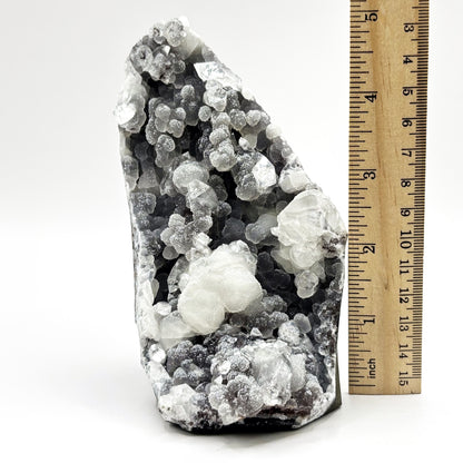 Natural Calcite, Chalcedony & Apophyllite Mineral Specimen - Gem Avenue