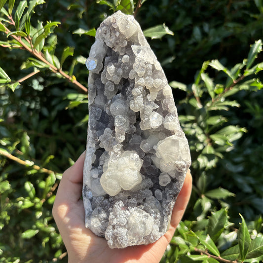 Natural Calcite, Chalcedony & Apophyllite Mineral Specimen - Gem Avenue