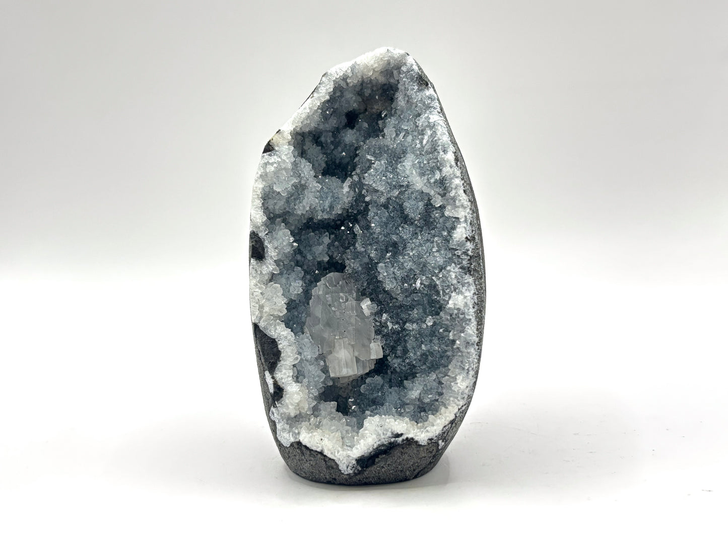 Natural Calcite & Chalcedony Mineral Specimen Unique Crystal Cluster for Collectors, Healing Energy, and Decorative Display - RMI828