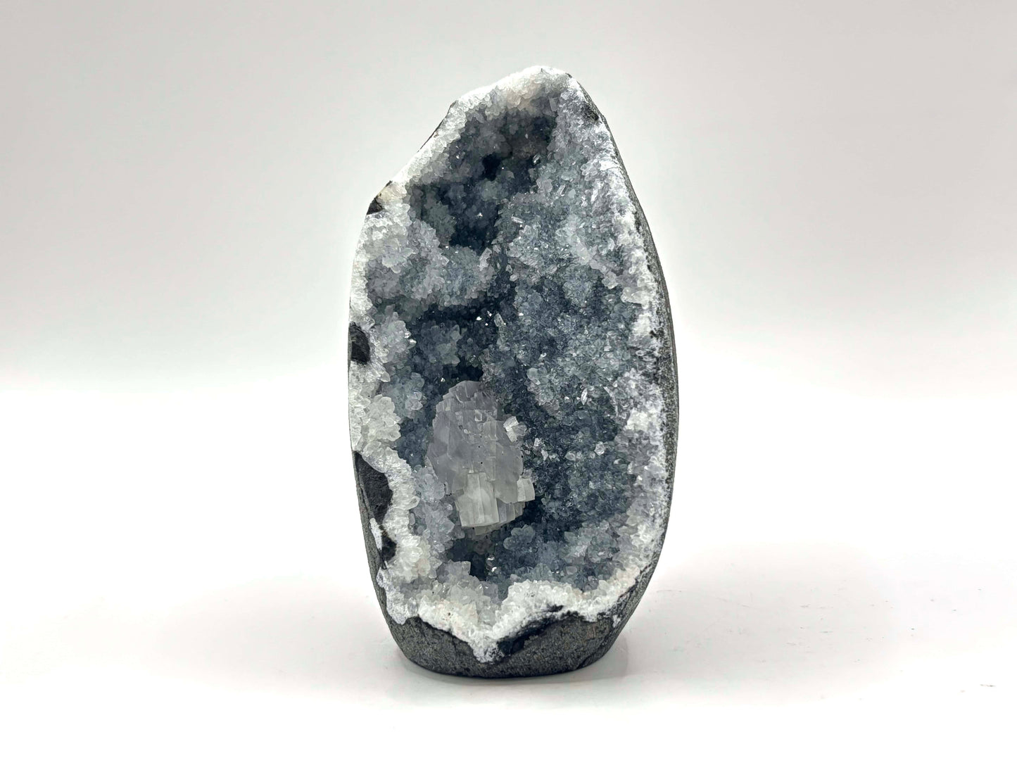 Natural Calcite & Chalcedony Mineral Specimen Unique Crystal Cluster for Collectors, Healing Energy, and Decorative Display - RMI828