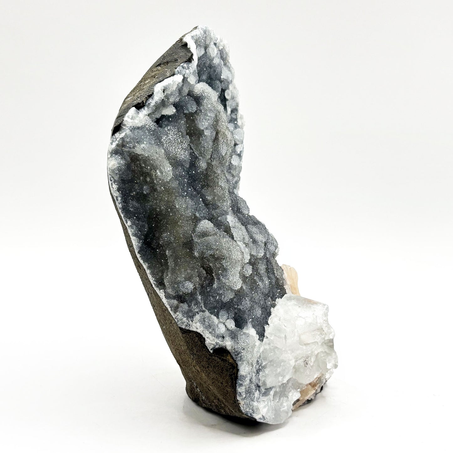 Natural Chalcedony, Apophyllite & Stilbite Mineral Specimen - Gem Avenue