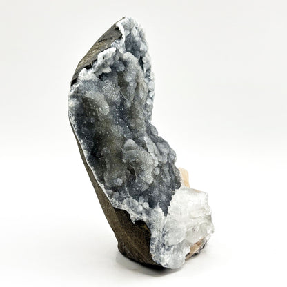 Natural Chalcedony, Apophyllite & Stilbite Mineral Specimen - Gem Avenue