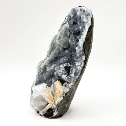 Natural Chalcedony, Apophyllite & Stilbite Mineral Specimen - Gem Avenue