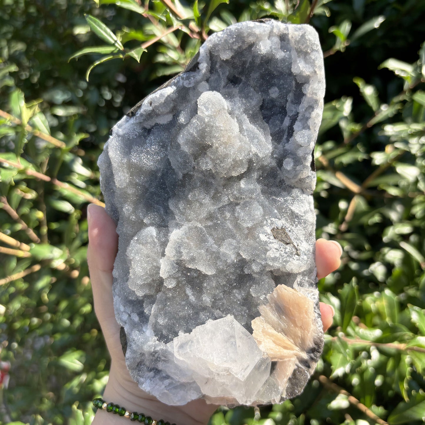 Natural Chalcedony, Apophyllite & Stilbite Mineral Specimen - Gem Avenue