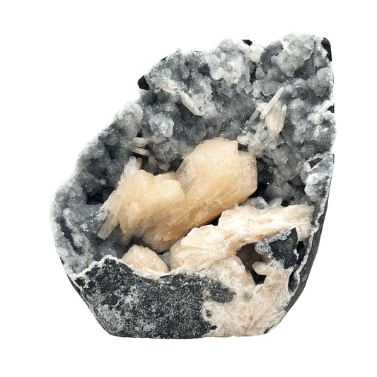Natural Stilbite, Chalcedony Mineral Specimen - Gem Avenue