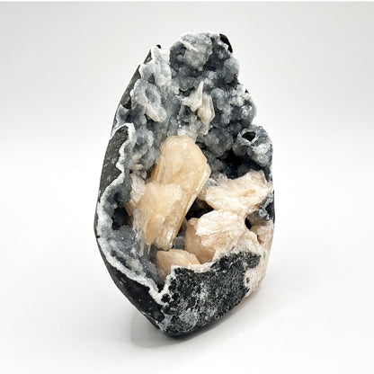 Natural Stilbite, Chalcedony Mineral Specimen - Gem Avenue