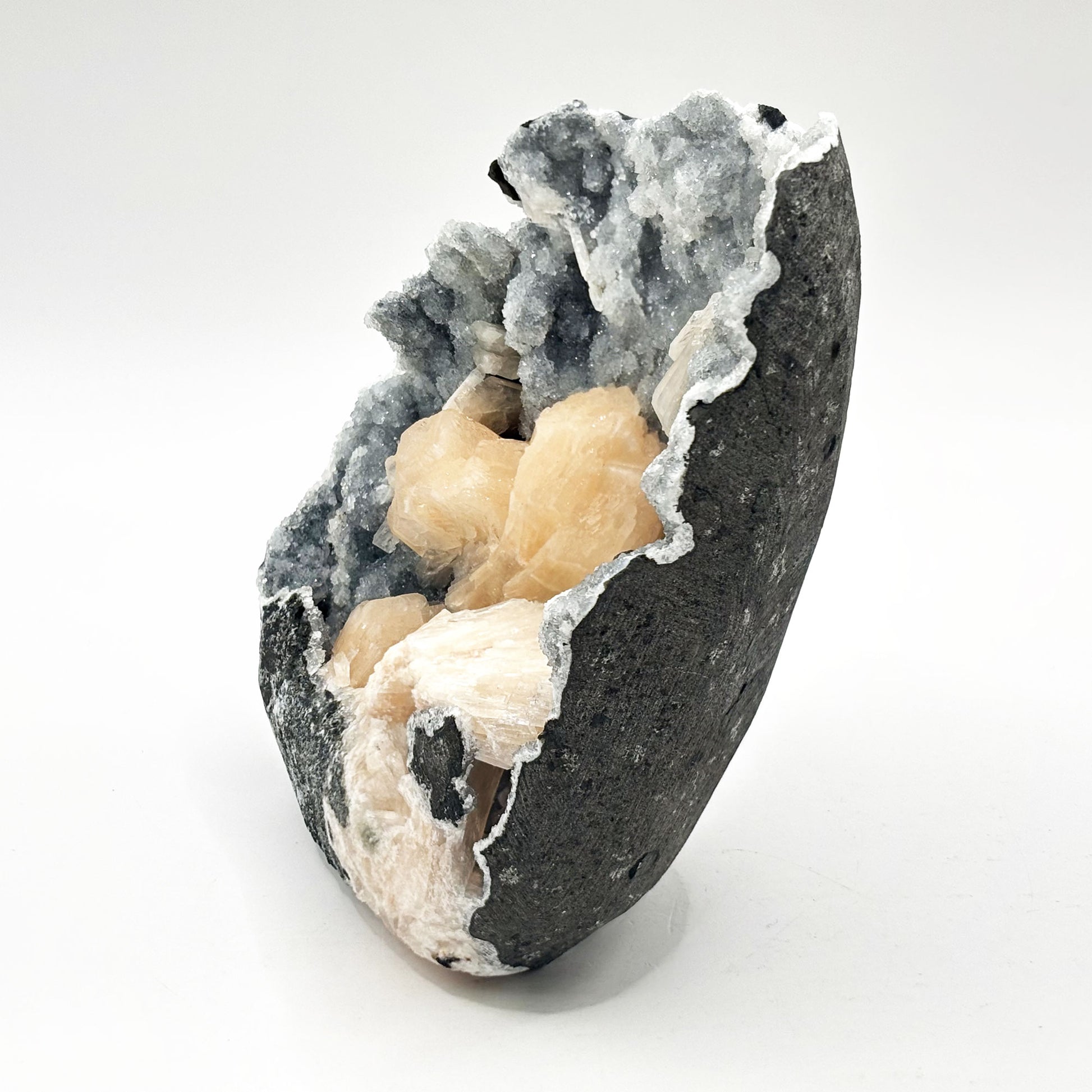 Natural Stilbite, Chalcedony Mineral Specimen - Gem Avenue