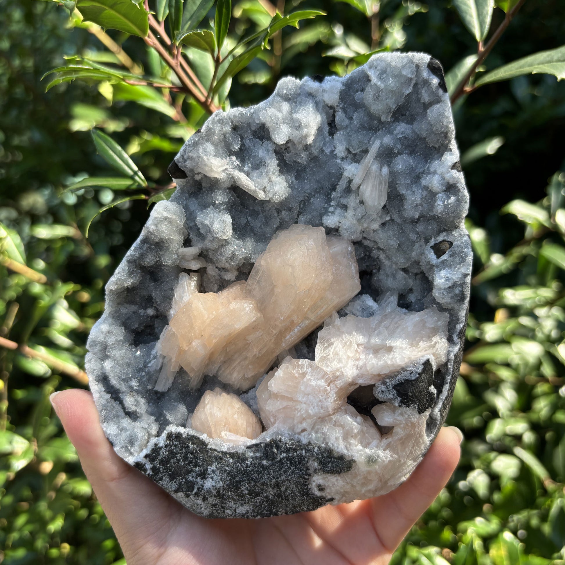 Natural Stilbite, Chalcedony Mineral Specimen - Gem Avenue