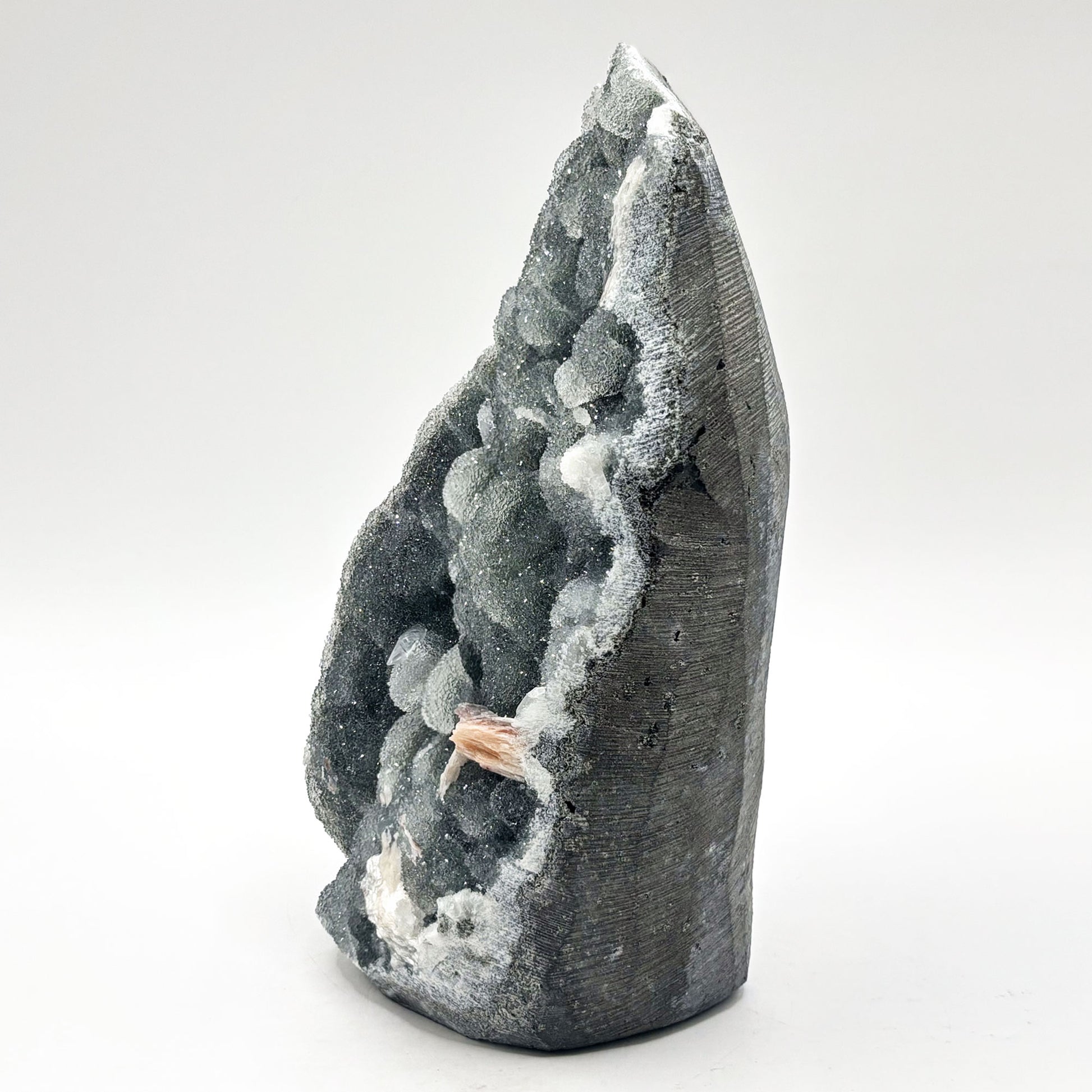 Natural Stilbite & Chalcedony Mineral Specimen - Gem Avenue