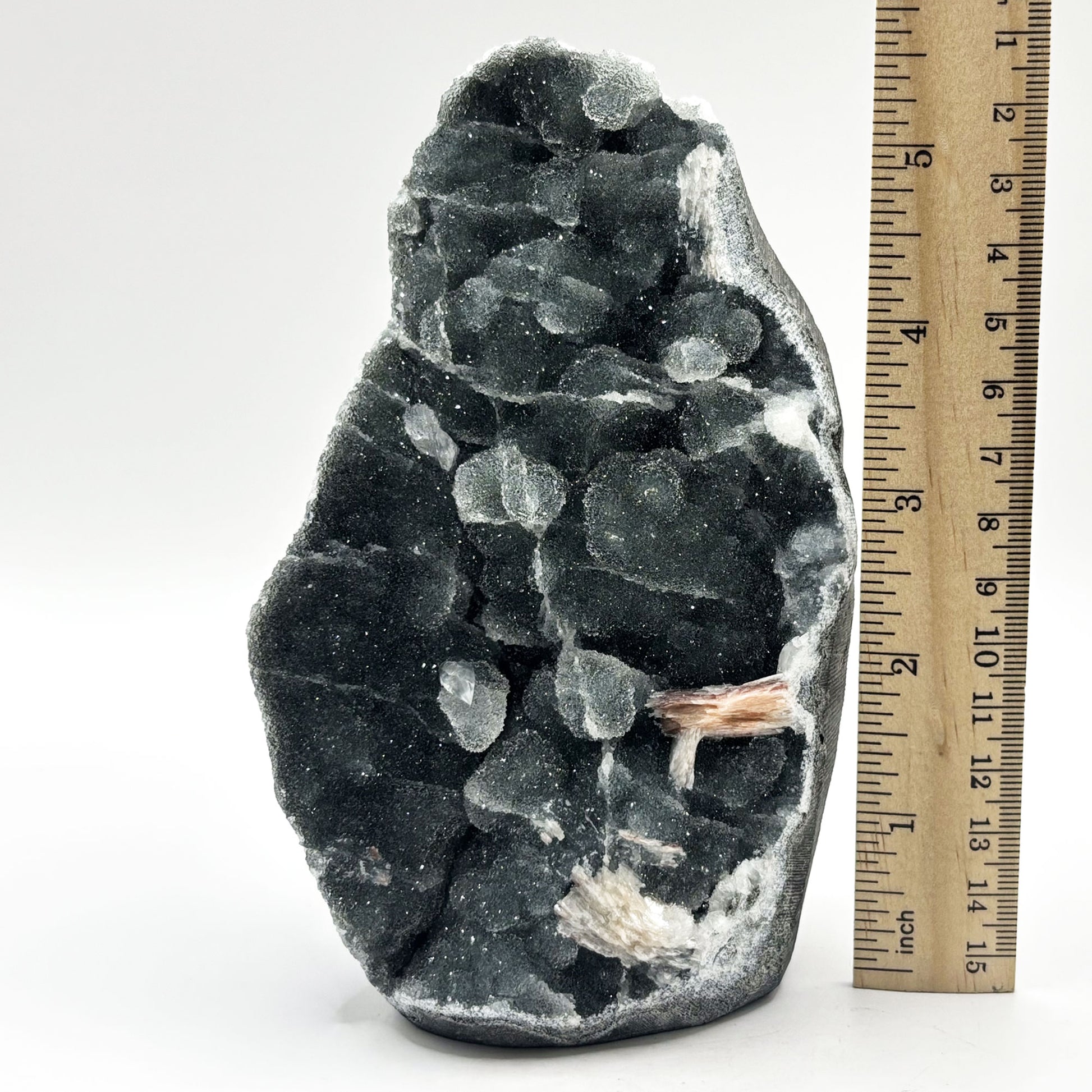 Natural Stilbite & Chalcedony Mineral Specimen - Gem Avenue