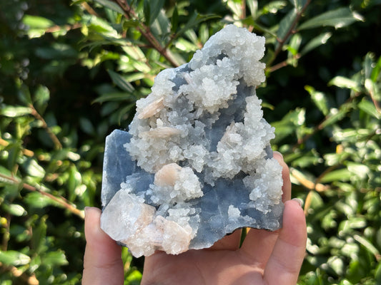 Natural Stilbite, Apophyllite & Chalcedony Mineral Specimen Rare Crystal Cluster for Collectors, Healing Energy, and Decorative Display - RMI837