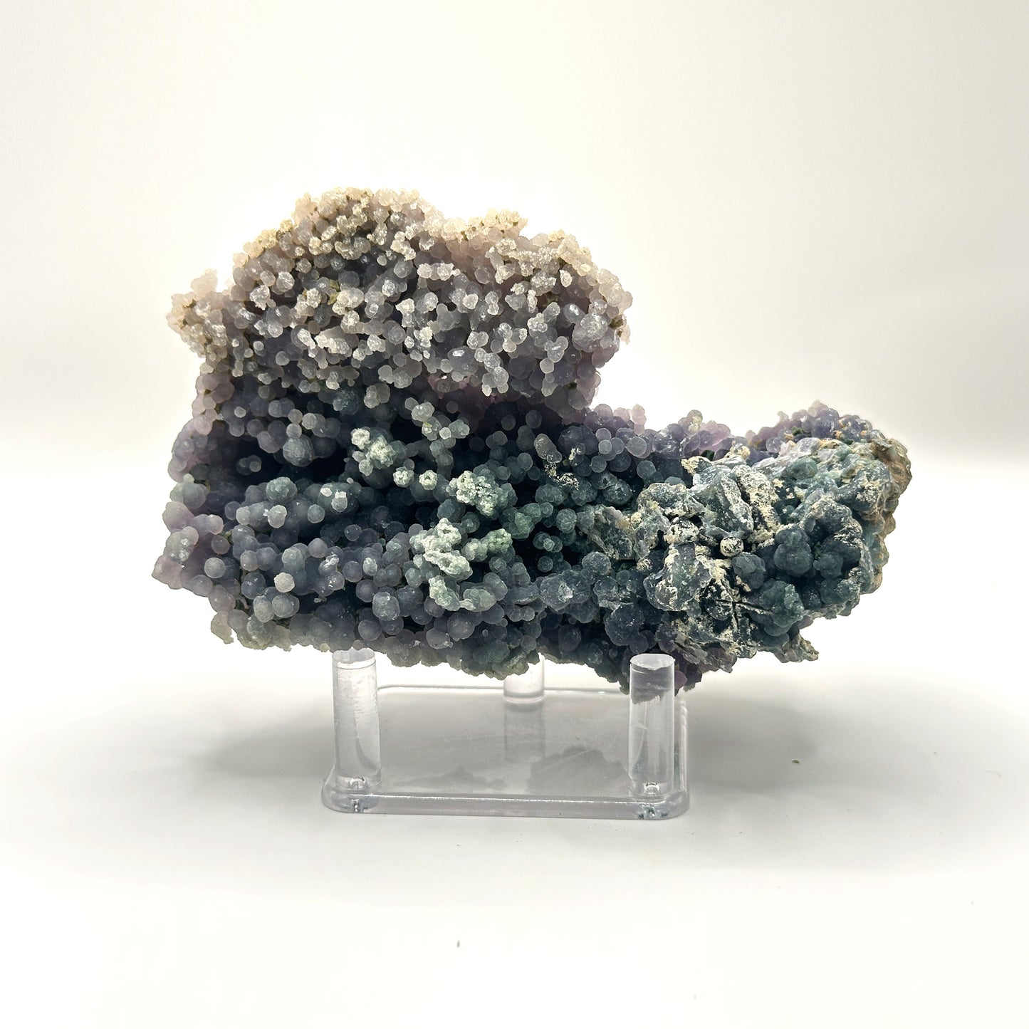 Natural Grape Agate Mineral Specimen with Stunning Purple Crystal Clusters for Healing & Decorative Display - RMI851