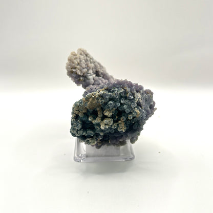 Natural Grape Agate Mineral Specimen with Stunning Purple Crystal Clusters for Healing & Decorative Display - RMI851