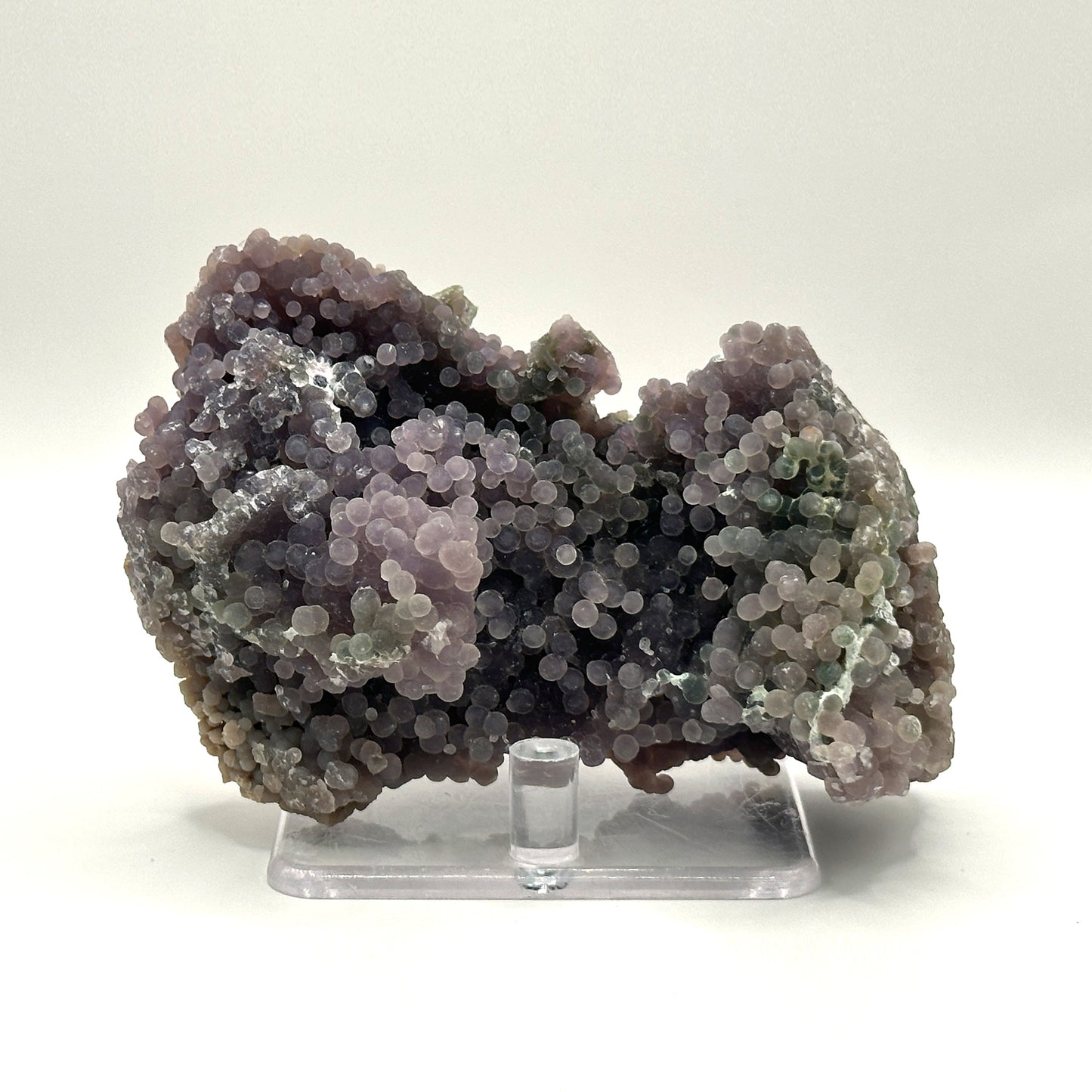 Natural Purple Grape Agate Mineral Specimen with Beautiful Crystal Formations for Meditation & Home Decor - RMI852