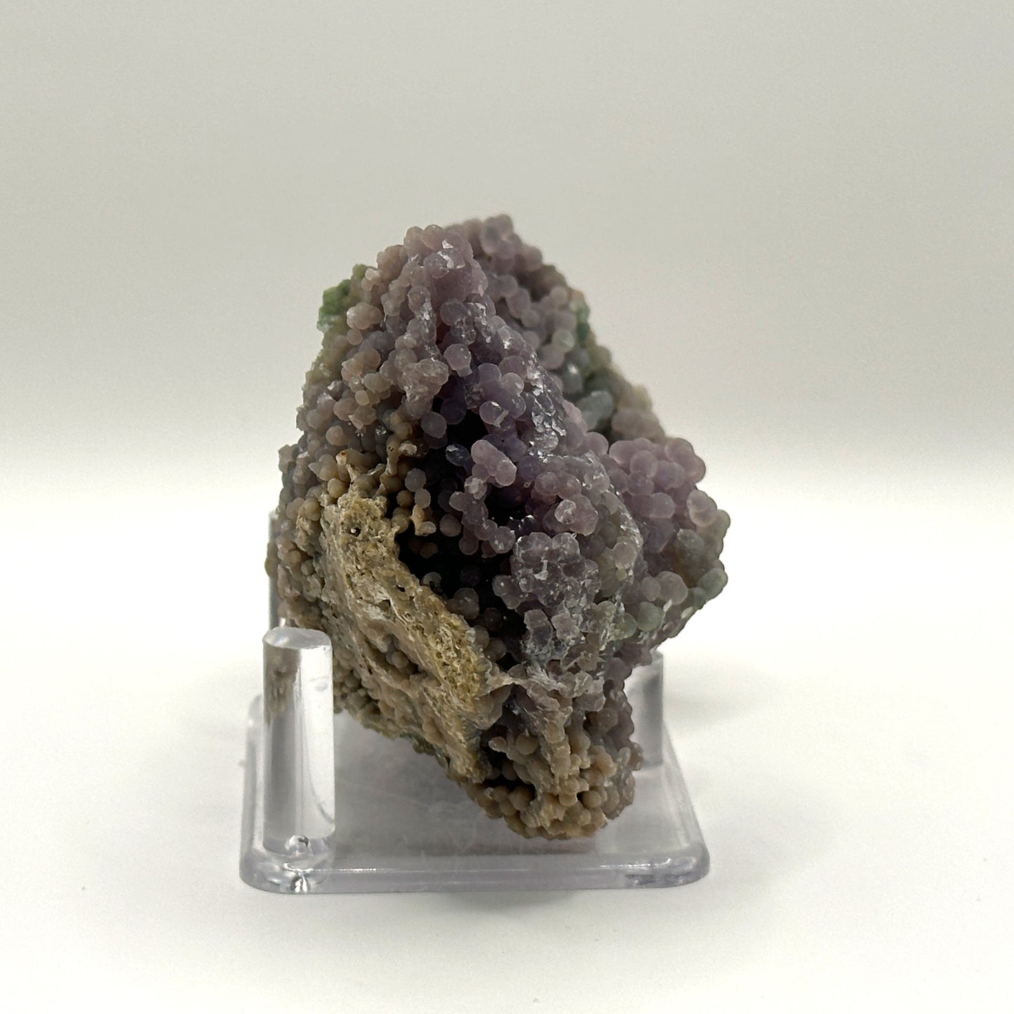Natural Purple Grape Agate Mineral Specimen with Beautiful Crystal Formations for Meditation & Home Decor - RMI852