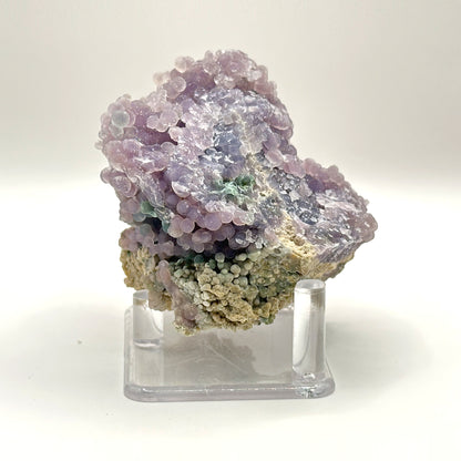 Natural Purple Grape Agate Mineral Specimen with Unique Crystal Formations for Meditation & Home Decor - RMI853