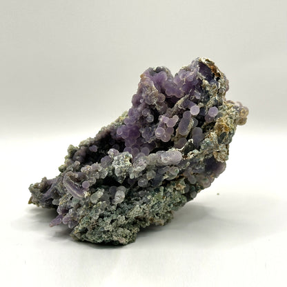 Natural Purple Grape Agate Mineral Specimen with Unique Crystal Formations for Energy Healing, Meditation & Home Decor - RMI855