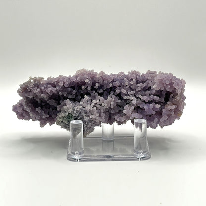 Natural Purple Grape Agate Mineral Specimen with Beautiful Crystal Formations for Energy Healing & Home Decor - RMI856