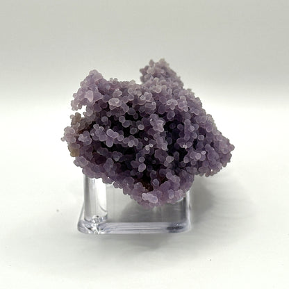 Natural Purple Grape Agate Mineral Specimen with Beautiful Crystal Formations for Energy Healing & Home Decor - RMI856