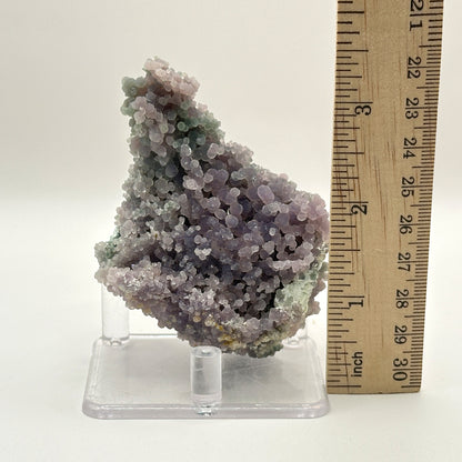 Natural Purple Grape Agate Mineral Specimen with Unique Crystal Formations for Energy Healing, Meditation & Home Decor - RMI857