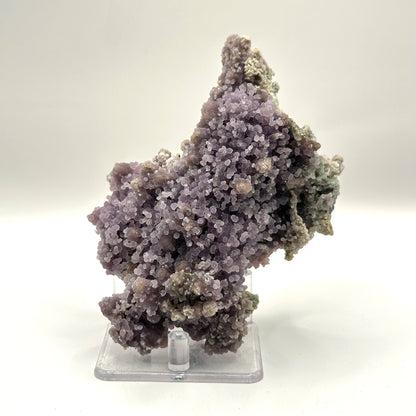 Natural Purple Grape Agate Mineral Specimen with Beautiful Crystal Formations for Meditation & Home Decor - RMI858