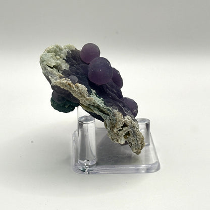 Natural Purple Grape Agate Mineral Specimen with Unique Crystal Formations for Meditation & Home Decor - RMI859