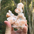 Natural Stilbite & Chalcedony Crystal Cluster from India Unique Peach Mineral Specimen for Display - RMI863