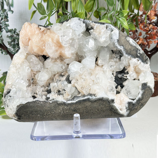 Apophyllite Chalcedony & Stilbite Mineral Specimen - Gem Avenue Retail