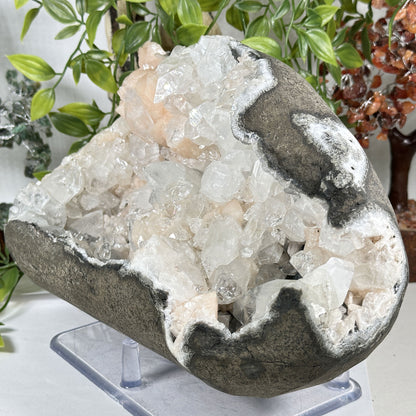 Apophyllite Chalcedony & Stilbite Mineral Specimen - Gem Avenue Retail