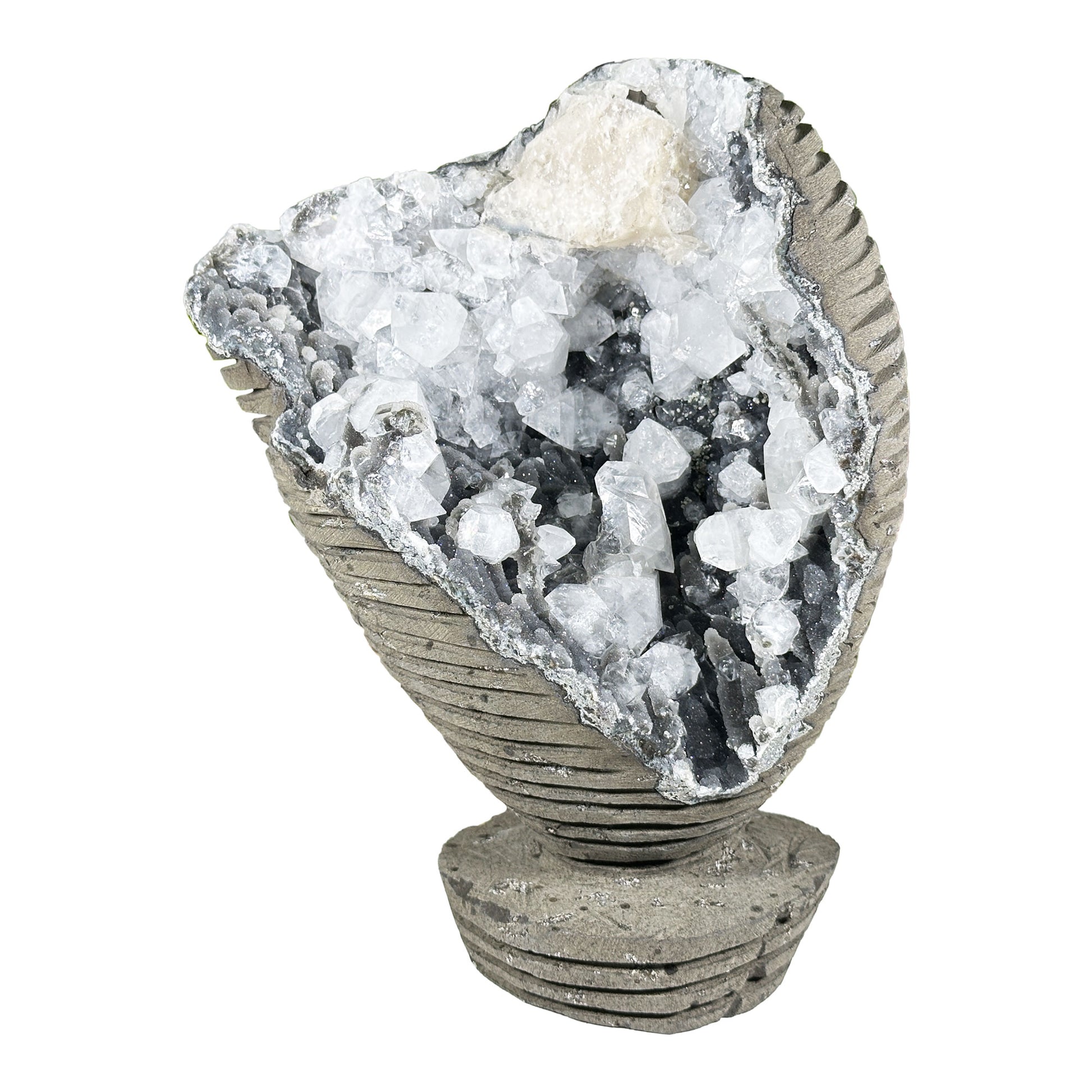 Apophyllite & Chalcedony Mineral Specimen - Gem Avenue Retail
