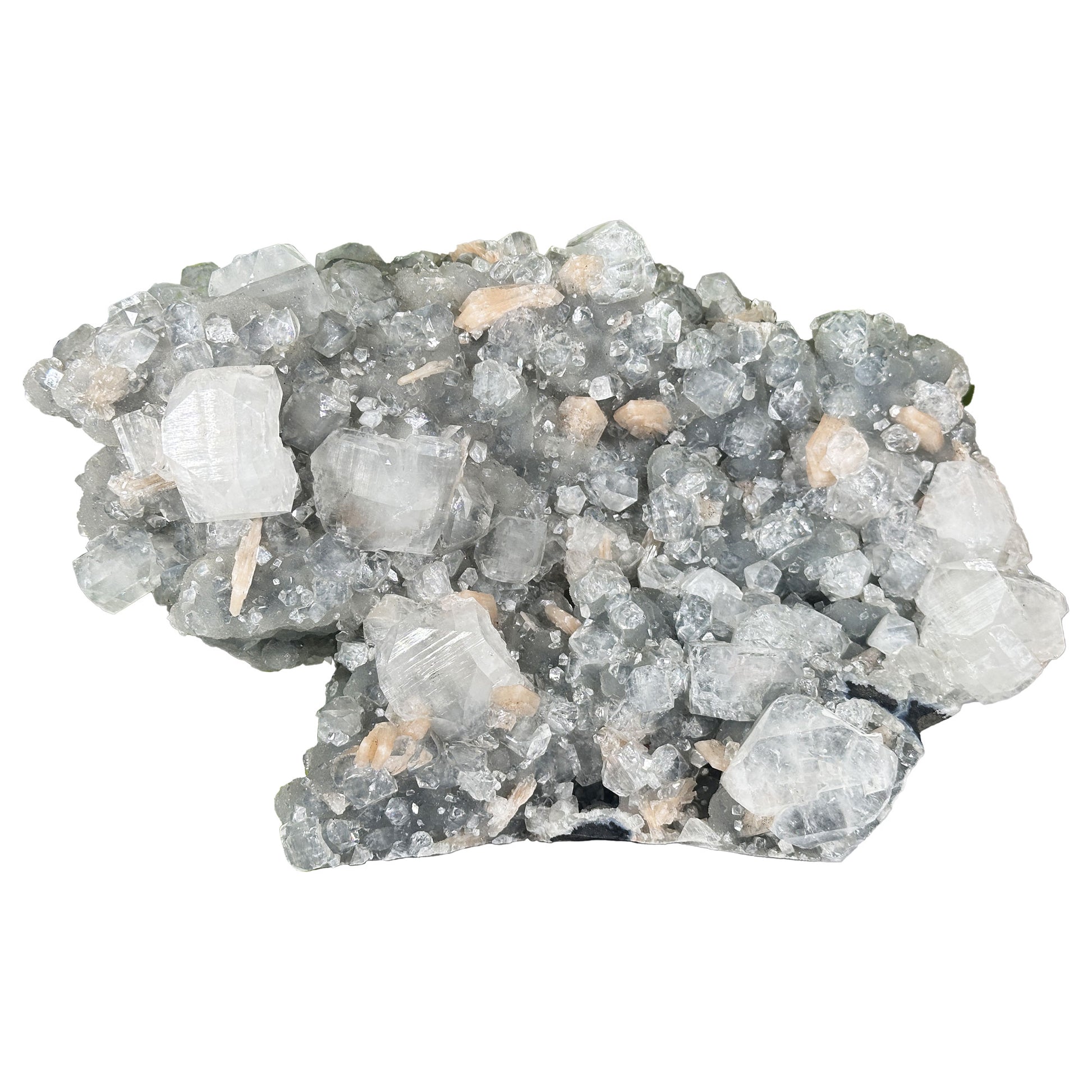 Apophyllite Stilbite & Chalcedony Mineral Specimen - Gem Avenue Retail