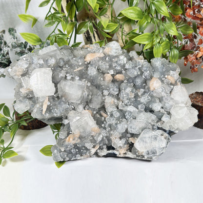 Apophyllite Stilbite & Chalcedony Mineral Specimen - Gem Avenue Retail