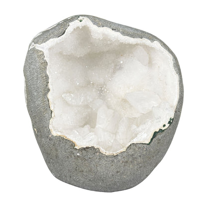 Natural White Quartz Cluster with Cave Formation from India 5"