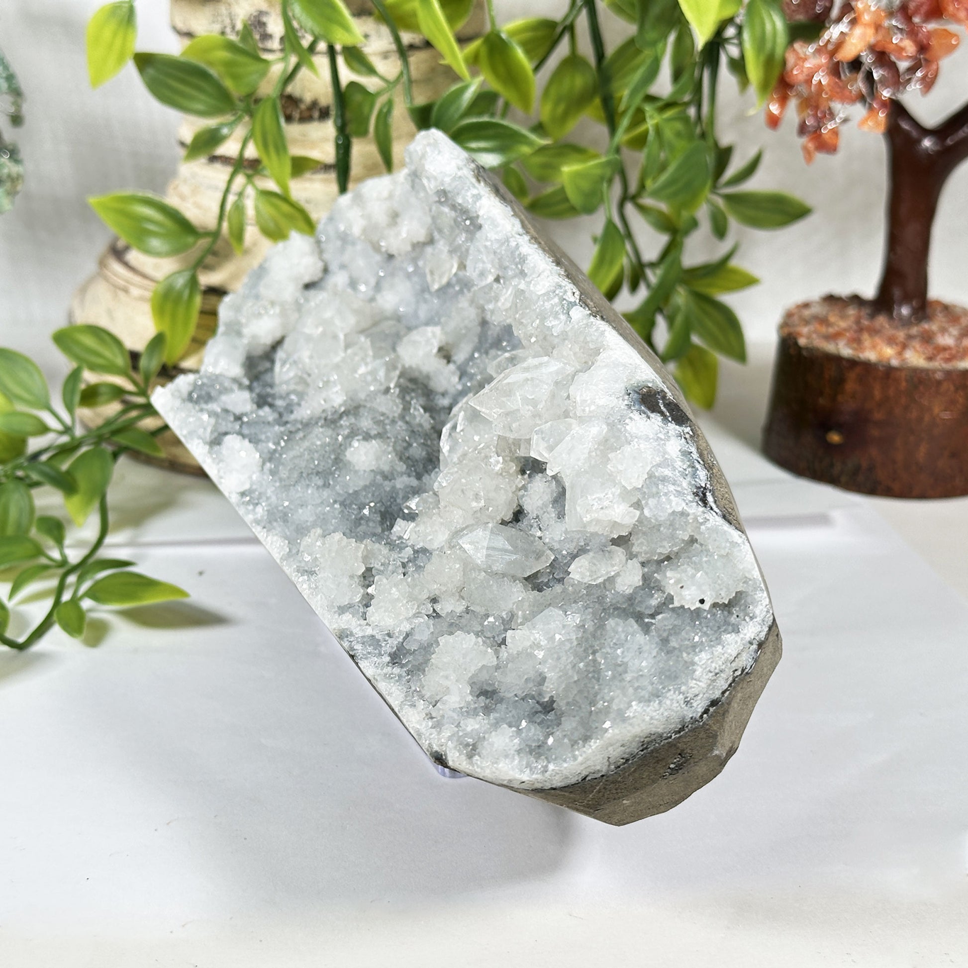 Chalcedony & Apophyllite Mineral Specimen - Gem Avenue Retail